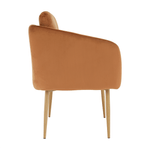 Casa si Gradina - Mobilier - Scaune si fotolii - Fotolii - Fotoliu design, tesatura din catifea teracota, AVETA - Infinity.ro
