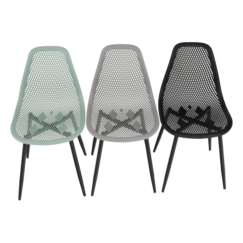 Casa si Gradina - Mobilier - Scaune si fotolii - Scaune - Scaun dining, verde/negru, TEGRA TYP 2 - Infinity.ro