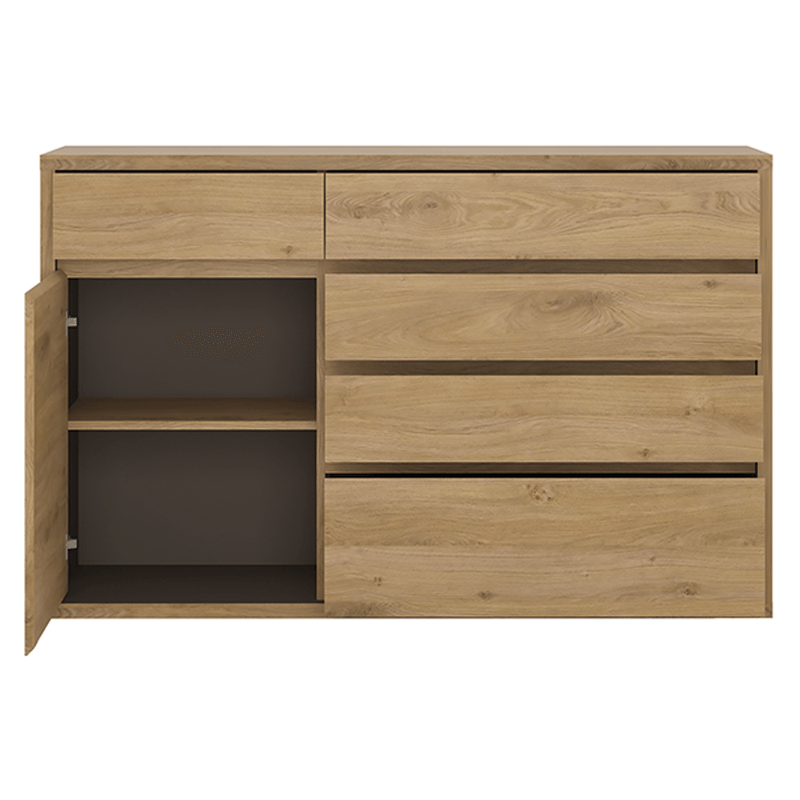Casa si Gradina/Mobilier/Comode si corpuri/Comode - Comoda, stejar shetland, SHELDON TIP 42 - Infinity.ro