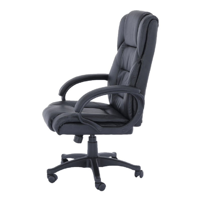 Casa si Gradina - Mobilier - Scaune si fotolii - Scaune - Fotoliu de birou, piele eco neagra, SIEMO NEW - Infinity.ro