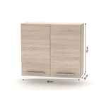 Casa si Gradina - Mobilier - Seturi de mobilier - Seturi bucatarie - Ansamblu de bucatarie 2,4 m, stejar sonoma, NOVA PLUS - Infinity.ro