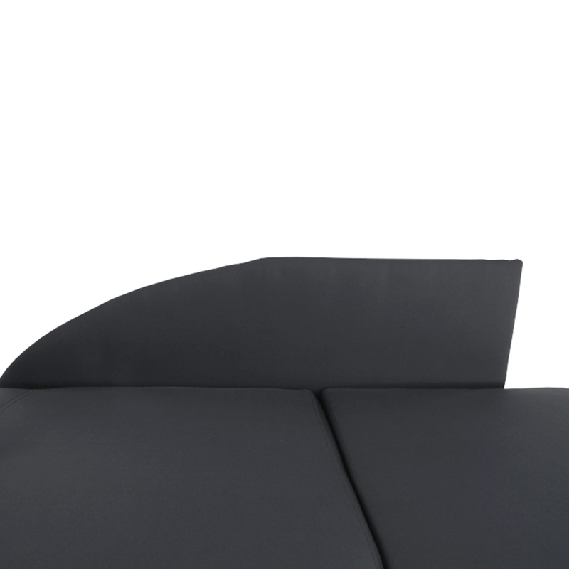 Casa si Gradina - Mobilier - Canapele si coltare - Coltare - Coltar extensibil, material textil gri-negru, dreapta, LAUREL - Infinity.ro