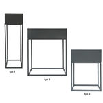 Casa si Gradina - Gradinarit si plante - Plante si ghivece - Ghivece si suporturi - Ghiveci de flori din metal multifunctional, gri inchis, INDIZE TYP 3 WL4214 - Infinity.ro