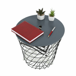 Casa si Gradina - Mobilier - Mese si birouri - Masute de cafea - Masuta auxiliara, grafit/negru, BATIS TYP 2 - Infinity.ro