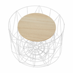 Casa si Gradina - Mobilier - Mese si birouri - Masute de cafea - Set masute auxiliare, natural/alb, DALUX - Infinity.ro