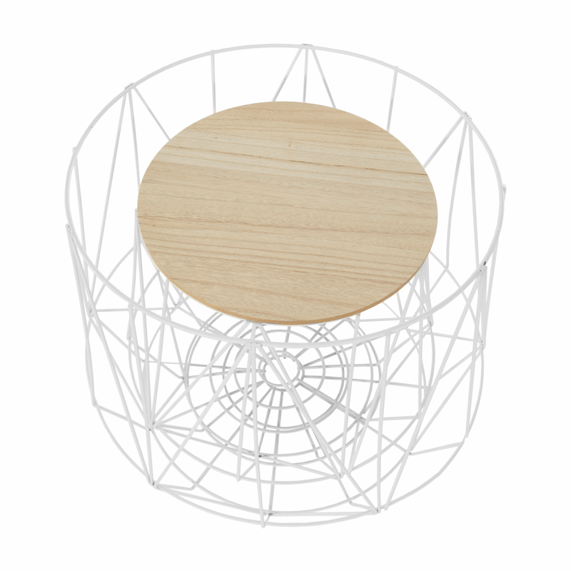 Casa si Gradina - Mobilier - Mese si birouri - Masute de cafea - Set masute auxiliare, natural/alb, DALUX - Infinity.ro