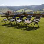 Casa si Gradina - Gradina si terasa - Mobilier exterior - Scaune si sezlonguri gradina - Sezlong de gradina reglabil, maro deschis, GERALD - Infinity.ro