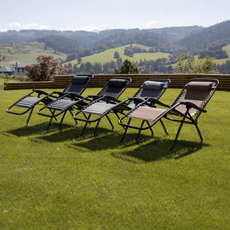 Casa si Gradina - Gradina si terasa - Mobilier exterior - Scaune si sezlonguri gradina - Sezlong de gradina reglabil, maro deschis, GERALD - Infinity.ro
