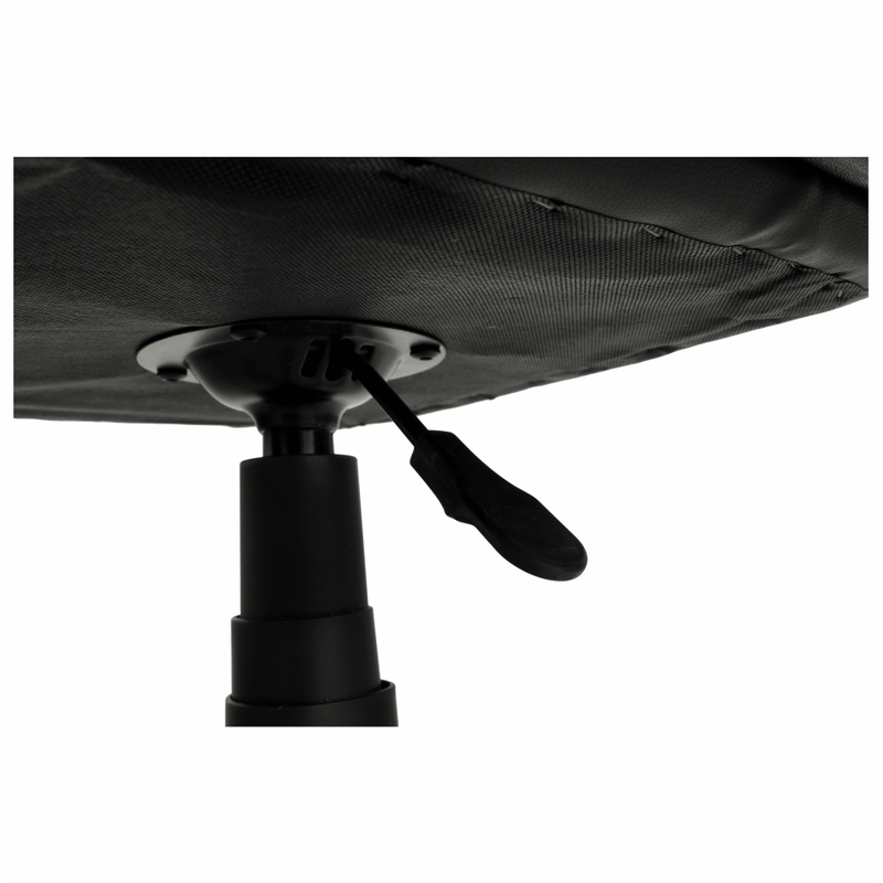 Casa si Gradina - Mobilier - Scaune si fotolii - Fotolii - Fotoliu de birou, piele ecologica neagra / portocalie, MADAN NEW - Infinity.ro