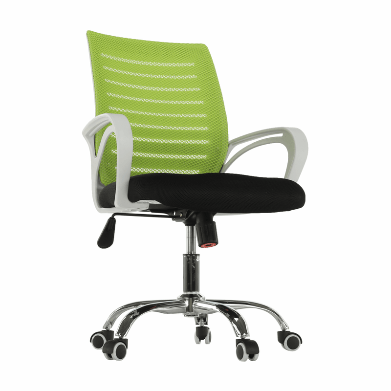 Casa si Gradina - Mobilier - Scaune si fotolii - Fotolii - Fotoliu de birou, verde/negru/alb/crom, OZELA - Infinity.ro