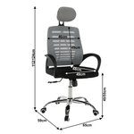 Casa si Gradina - Mobilier - Scaune si fotolii - Fotolii - Fotoliu de birou, gri/negru ELMAS - Infinity.ro