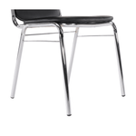 Casa si Gradina - Mobilier - Scaune si fotolii - Scaune - Scaun conferinta, piele ecologica neagra, ZEKI - Infinity.ro