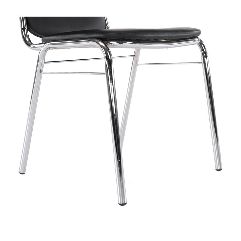 Casa si Gradina - Mobilier - Scaune si fotolii - Scaune - Scaun conferinta, piele ecologica neagra, ZEKI - Infinity.ro