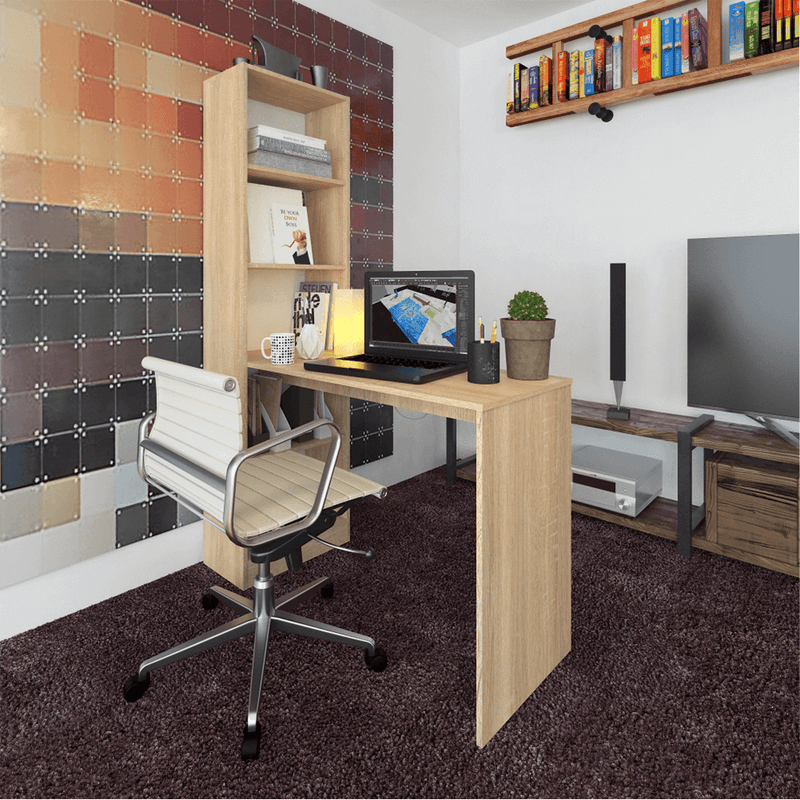 Casa si Gradina - Mobilier - Mese si birouri - Birouri - Masa (birou) multifunctionala, stejar sonoma, 125x50 cm, JASMIN - Infinity.ro