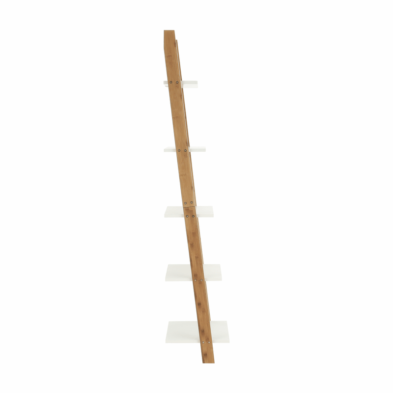 Casa si Gradina - Mobilier - Biblioteci si rafturi - Etajere - Etajera, alb/bambus, GAPA TYP 3 - Infinity.ro