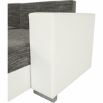 Casa si Gradina - Mobilier - Canapele si coltare - Coltare - Coltar reversibil, alb/gri maroniu, ESSEN - Infinity.ro