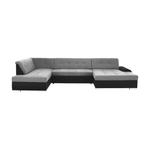 Casa si Gradina - Mobilier - Canapele si coltare - Canapele - Canapea, gri/negru, model stanga, LIBERTO U - Infinity.ro