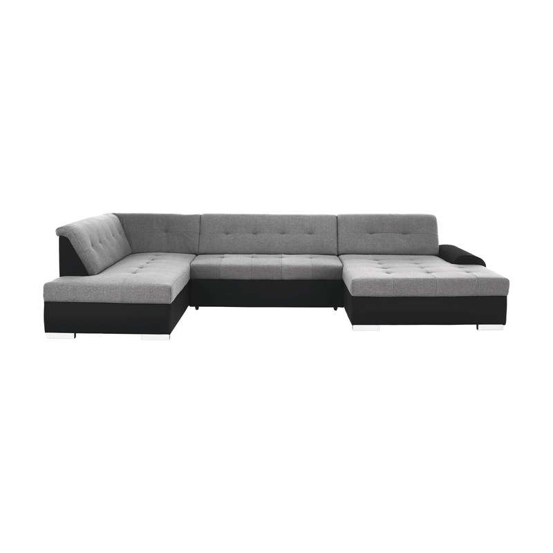 Casa si Gradina - Mobilier - Canapele si coltare - Canapele - Canapea, gri/negru, model stanga, LIBERTO U - Infinity.ro