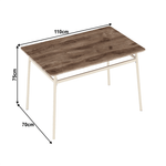 Casa si Gradina - Mobilier - Seturi de mobilier - Seturi mese si scaune - Set de luat masa, stejar canyon / bej,  KIMBY SET 1+5 - Infinity.ro
