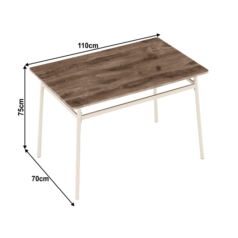 Casa si Gradina - Mobilier - Seturi de mobilier - Seturi mese si scaune - Set de luat masa, stejar canyon / bej,  KIMBY SET 1+5 - Infinity.ro