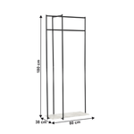 Casa si Gradina - Mobilier - Organizare si depozitare - Cuiere - Cuier modern, negru/marmura, DEBRO - Infinity.ro