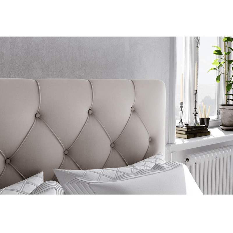 Casa si Gradina - Mobilier - Paturi si accesorii - Paturi - Pat boxspring, bej, 180x200, ESHLY - Infinity.ro