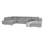 Casa si Gradina - Mobilier - Canapele si coltare - Coltare - Coltar, gri deschis, model stanga, AMARETO U - Infinity.ro
