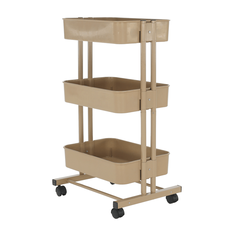 Casa si Gradina - Mobilier - Biblioteci si rafturi - Etajere - Etajera mobila, sampanie, VERNON - Infinity.ro