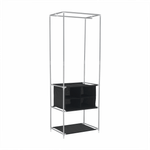Casa si Gradina - Mobilier - Biblioteci si rafturi - Rafturi - Raft multifunctional pentru dulap, argintiu / negru, CODY - Infinity.ro