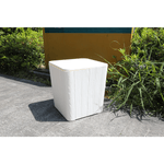 Casa si Gradina - Gradina si terasa - Mobilier exterior - Dulapuri si lazi depozitare exterior - Cutie / masa de depozitare pentru gradina, alba, IBLIS - Infinity.ro