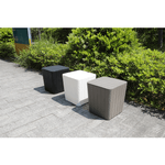 Casa si Gradina - Gradina si terasa - Mobilier exterior - Dulapuri si lazi depozitare exterior - Cutie / masa de depozitare pentru gradina, neagra, IBLIS - Infinity.ro