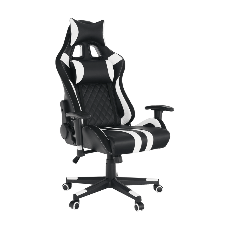 Casa si Gradina - Mobilier - Scaune si fotolii - Scaune - Scaun de birou / joc cu iluminare RGB, model negru / alb / culoare, ZOPA - Infinity.ro