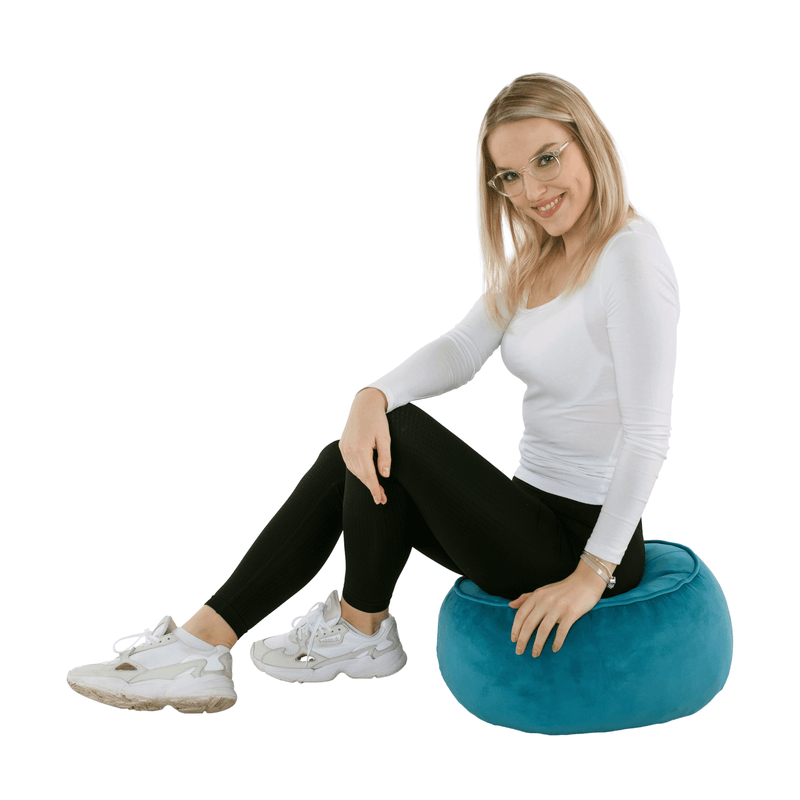 Casa si Gradina - Mobilier - Scaune si fotolii - Tabureti - Taburet, tesatura turcoaz, KEREM - Infinity.ro