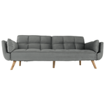 Casa si Gradina - Mobilier - Canapele si coltare - Coltare - Coltar extensibil, catifea gri deschis / fag, KAPRERA NEW - Infinity.ro