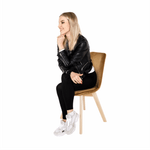 Casa si Gradina - Mobilier - Scaune si fotolii - Scaune - Scaun, catifea Velvet maro/lemn fag, LORITA - Infinity.ro