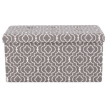 Casa si Gradina - Mobilier - Scaune si fotolii - Tabureti - Taburet pliabil, material gri/alb cu model, FARGO - Infinity.ro