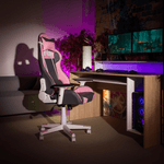 Casa si Gradina - Mobilier - Scaune si fotolii - Scaune - Scaun de birou / joc, roz / gri / alb, BARBIRE - Infinity.ro