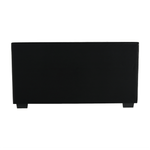 Casa si Gradina - Mobilier - Paturi si accesorii - Paturi - Pat matrimonial cu somiera, 160x200, piele eco neagra, MIKEL - Infinity.ro