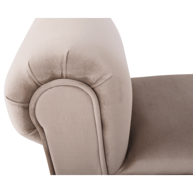 Casa si Gradina - Mobilier - Canapele si coltare - Banchete - Banca, catifea Velvet, grej/negru, BURDA - Infinity.ro