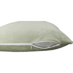 Casa si Gradina - Textile si covoare - Perne si pilote - Perne - Perna, material textil de catifea verde deschis, 60x60, OLAJA TIPUL 14 - Infinity.ro