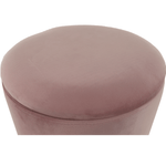 Casa si Gradina - Mobilier - Scaune si fotolii - Tabureti - Taburet, catifea Velvet roz/crom auriu, ANIZA - Infinity.ro
