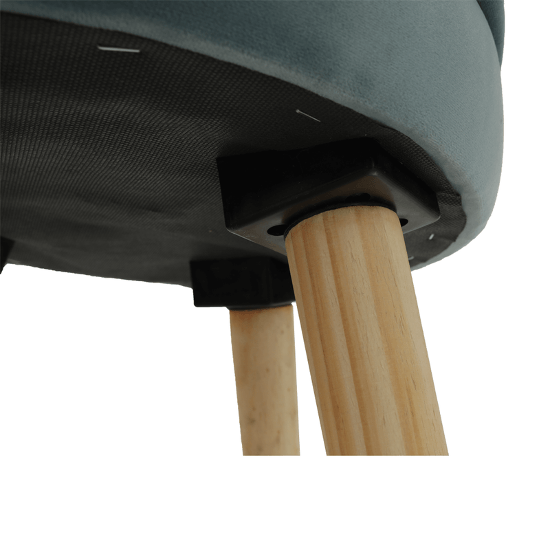 Casa si Gradina - Mobilier - Scaune si fotolii - Tabureti - Taburet, catifea Velvet gri albastrui/pin, MERLE - Infinity.ro
