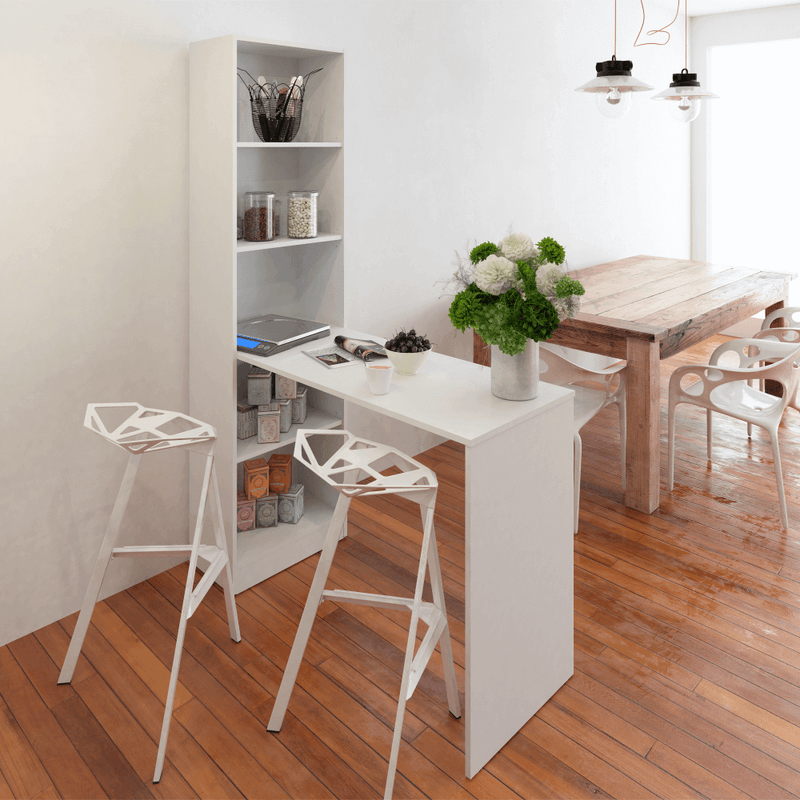 Casa si Gradina - Mobilier - Mese si birouri - Birouri - Masa (birou) multifunctionala, alb, 125x50 cm, JASMIN - Infinity.ro
