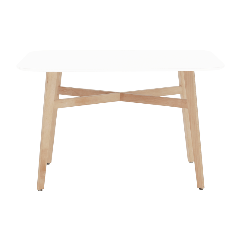 Casa si Gradina - Mobilier - Mese si birouri - Mese bucatarie si dining - Masa dining, alba/natural, 120x80 cm, CYRUS 2 NEW - Infinity.ro