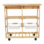 Casa si Gradina - Mobilier - Mese si birouri - Masute de cafea - Masuta de servire, natural, LUMBER - Infinity.ro