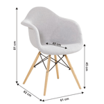 Casa si Gradina - Mobilier - Scaune si fotolii - Fotolii - Fotoliu, tesatura gri/fag, DAREL 2 NEW - Infinity.ro