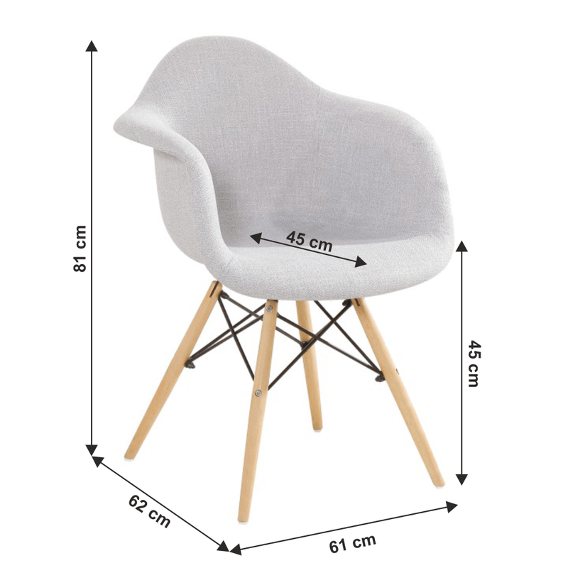 Casa si Gradina - Mobilier - Scaune si fotolii - Fotolii - Fotoliu, tesatura gri/fag, DAREL 2 NEW - Infinity.ro