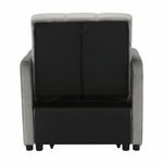 Casa si Gradina - Mobilier - Scaune si fotolii - Fotolii - Fotoliu extensibil, catifea Velvet gri deschis, IGRIM - Infinity.ro