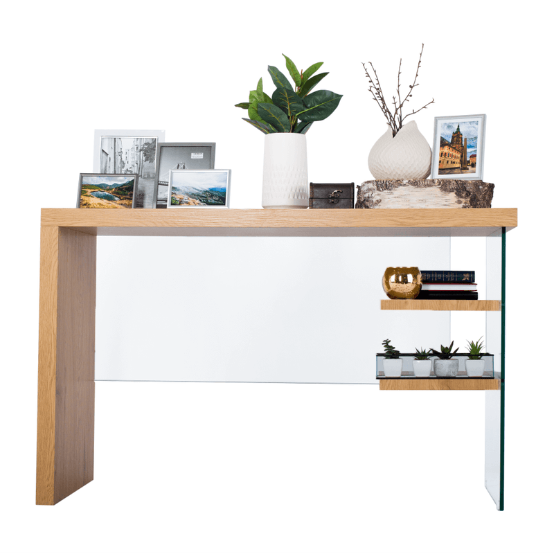 Casa si Gradina - Mobilier - Comode si corpuri - Console - Masa tip consola/masa de scris, stejar, ENRIK - Infinity.ro