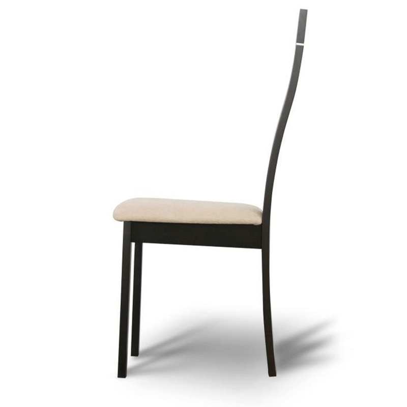 Casa si Gradina - Mobilier - Scaune si fotolii - Scaune - Scaun din lemn, wenge/textil bej magnolie, DESI NEW - Infinity.ro